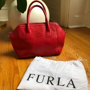 Genuine Leather Fire Engine Alice FURLA bag